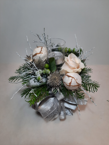 Sushi natalizio con t-light