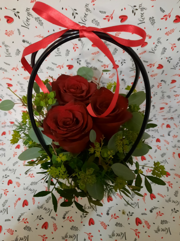 Borsetta rose rosse